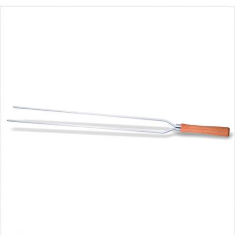 Espeto Duplo para Churrasco 85cm Madefer Inox - 1-209