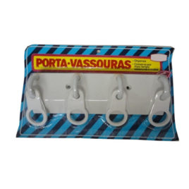 Porta Vassouras 4 Ganchos de Plástico - 100881