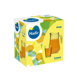 Conjunto de Copos + Jarra para Refresco Nadir - Ginga